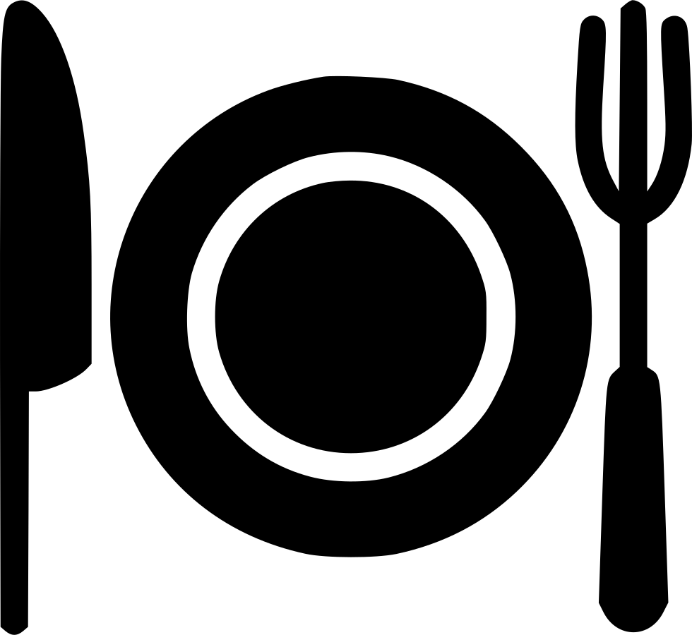 Plate With Fork And Knife Comments - Circle (980x900)