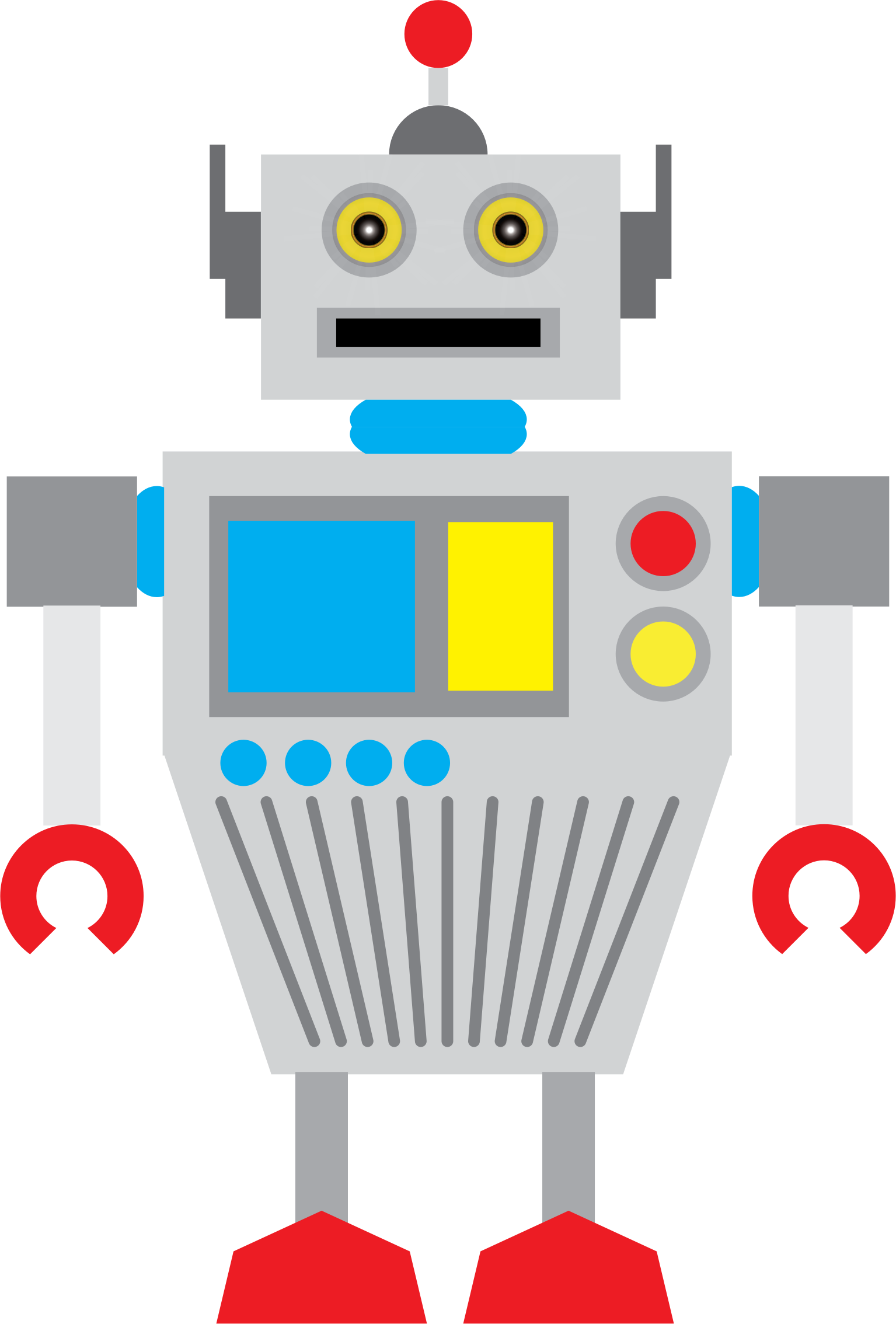 Robot Windows Metafile Clip Art - Portable Network Graphics (1535x2268)