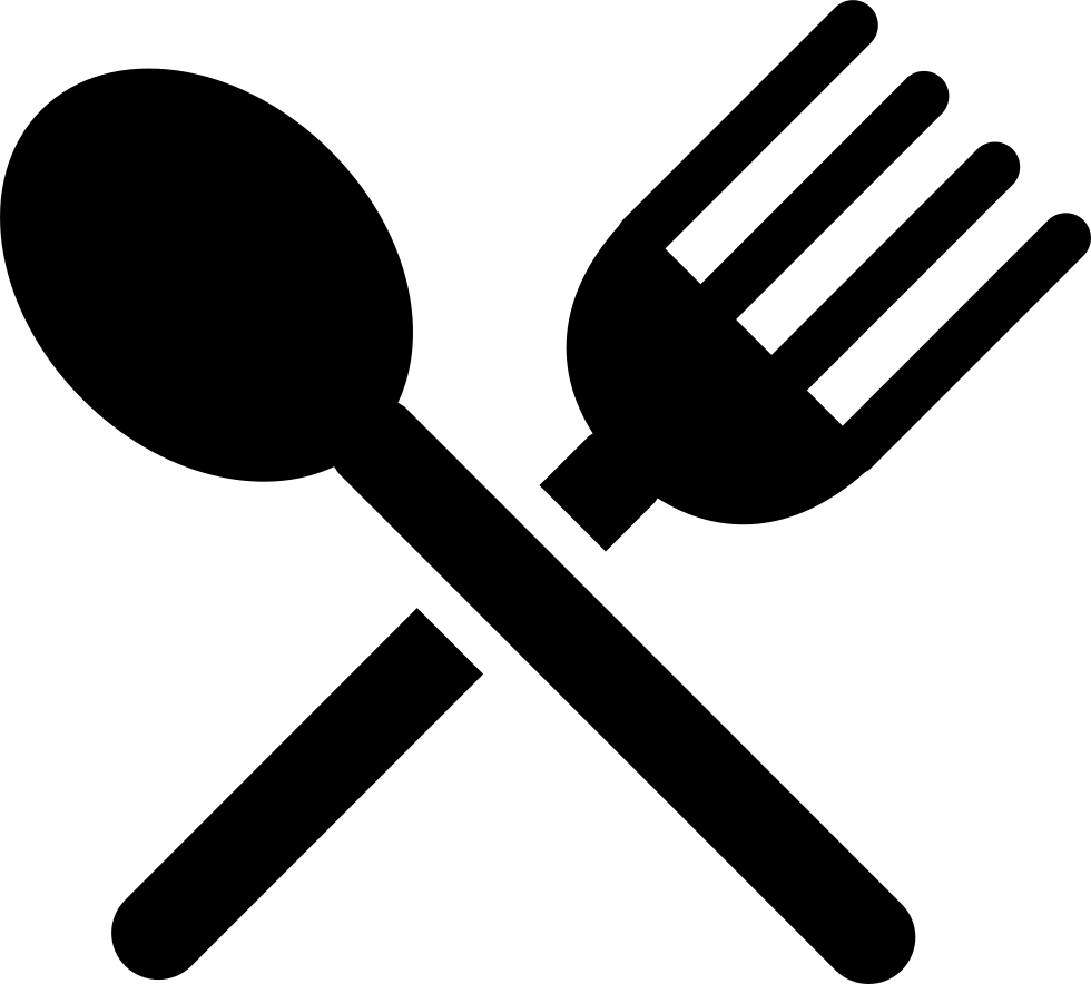 Flatware Silhouette Of A Knife And A Fork Cross Comments - Spoon And Fork Silhouette (980x884)