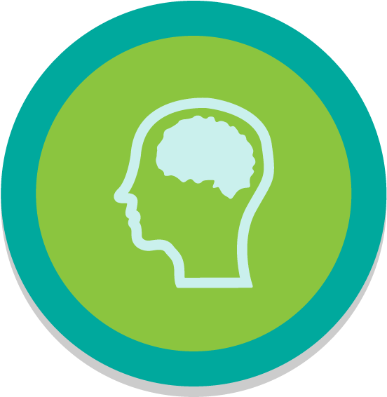 Knowledge Capital - Brain Icon White Png (600x600)