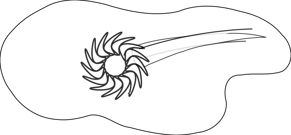 Fireball Black White Line Art 999px 70 - Coloring Book (999x466)