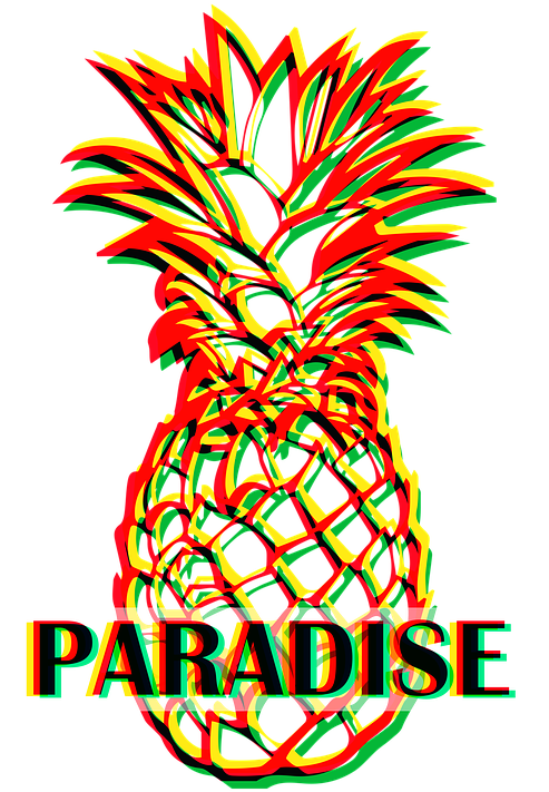 Cartoon Pineapples - Zazzle Pineapple Paradise Trucker Hat (791x720)