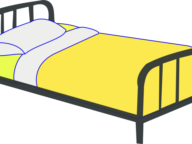 Bedroom Clipart Night - Bed Clipart Png (640x480)