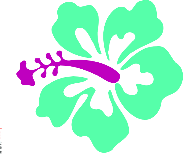 This Free Clip Arts Design Of Coral Hibiscus - Hibiscus Clip Art (600x513)