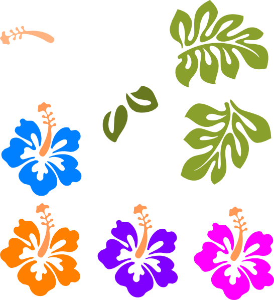 This Free Clip Arts Design Of Hibiscus Png - Flor Moana (546x598)