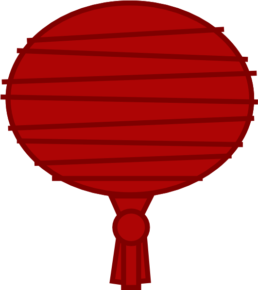 Red Paper Lantern Clip Art - Paper (540x597)