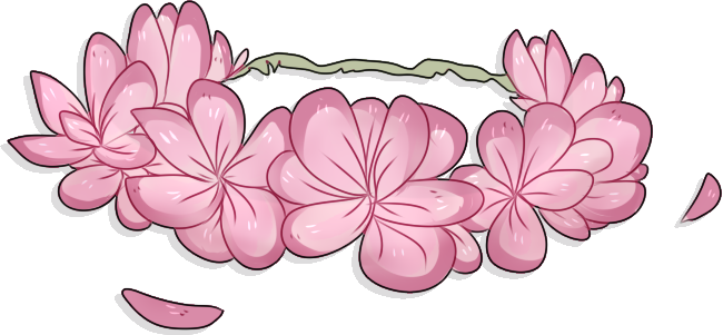 Flower Crown Drawing Png - Flower Crown Drawing Transparent (650x301)