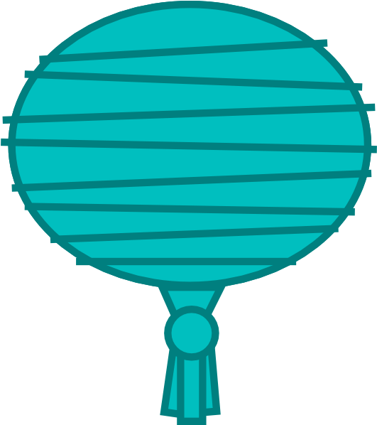 Teal Paper Lantern Clip Art At Clker - Paper Lantern Clip Art (540x597)