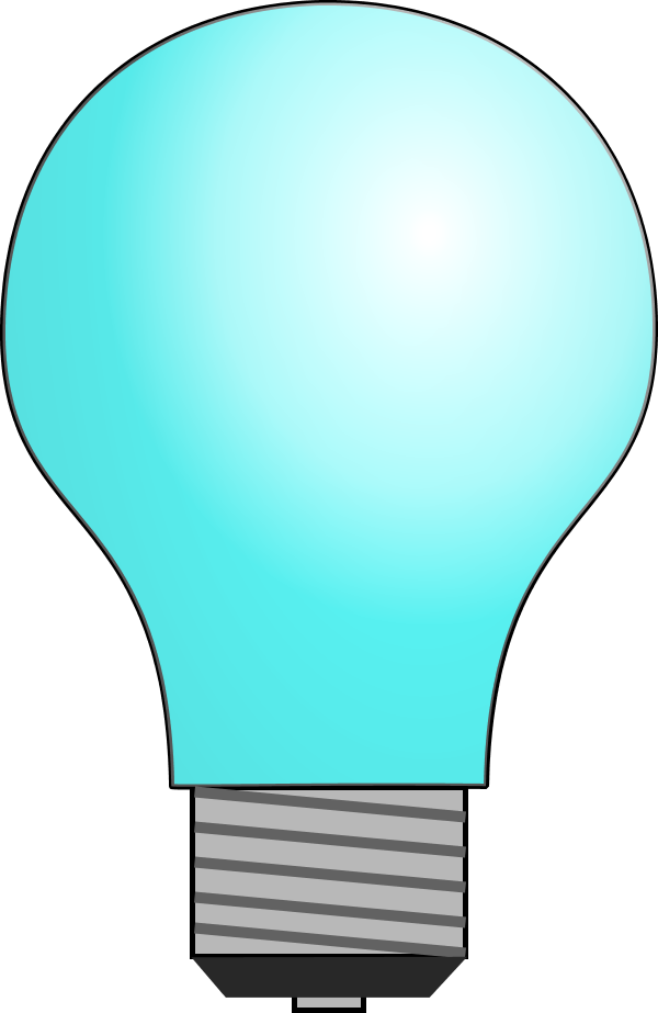 Next Slide - Light Bulb Clipart (600x923)