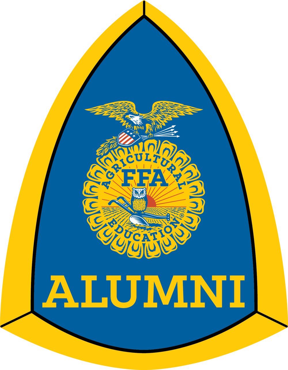 2015 Alumni Cmyk - National Ffa Alumni Emblem (1000x1282)