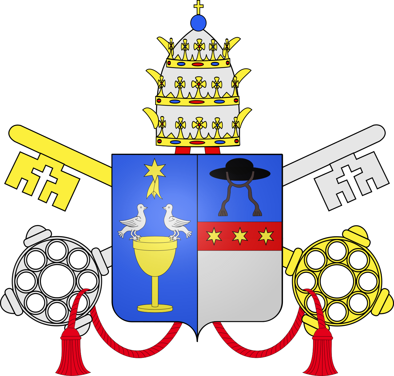 Pope John Xxi - Pope Pius Xii Coat Of Arms (1280x1221)
