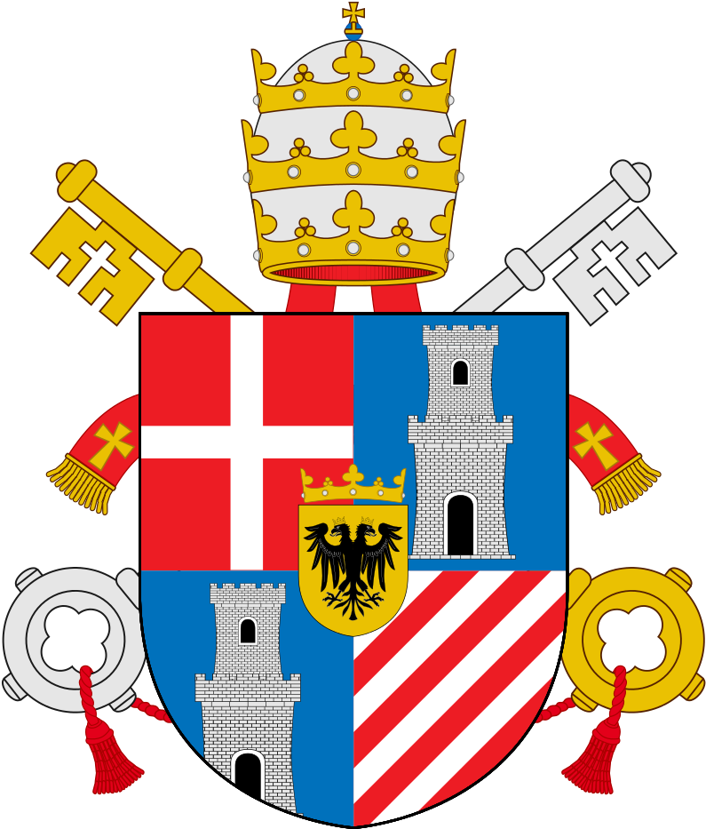 Of Pope Clement Xiii - Pope Pius Xii Coat Of Arms (800x939)