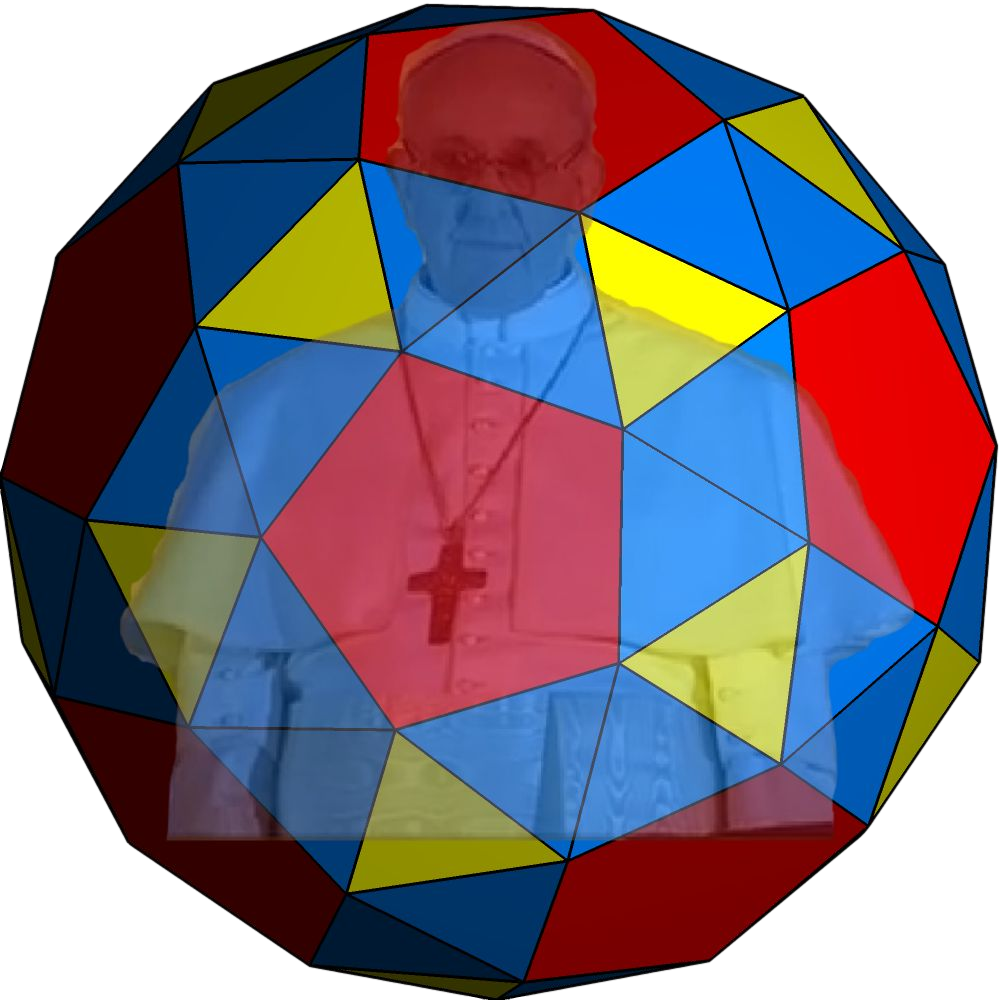 Pope Francis Inside Uniform Polyhedron Clipped Rev - Uniform Polyhedron (1000x1000)
