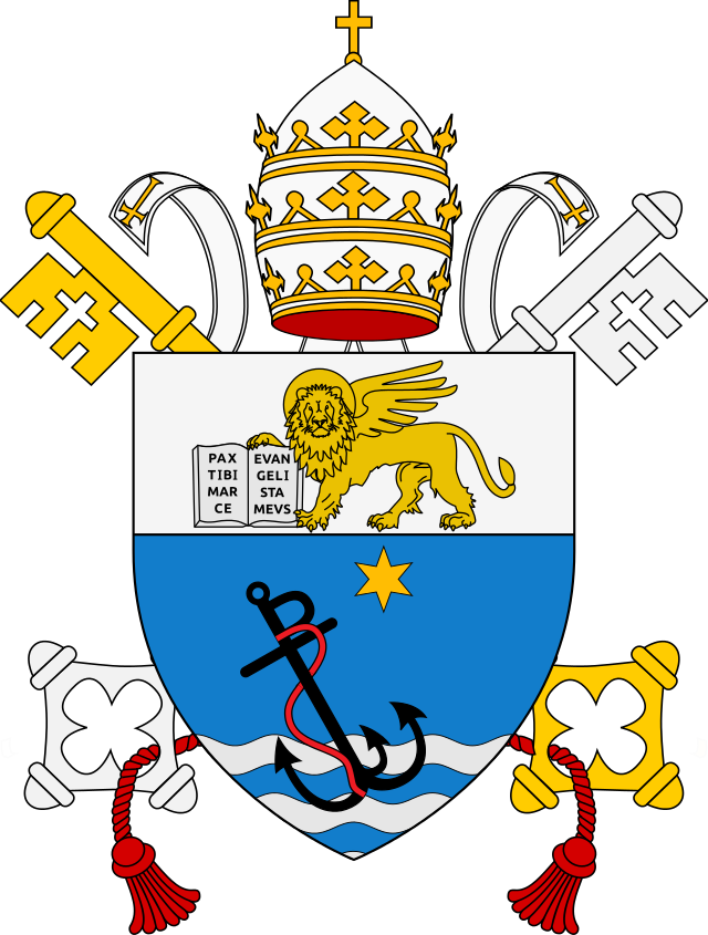 Papal Coat Of Arms Of Pope Pius X - Coats Of Arms Of The Holy See (640x845)