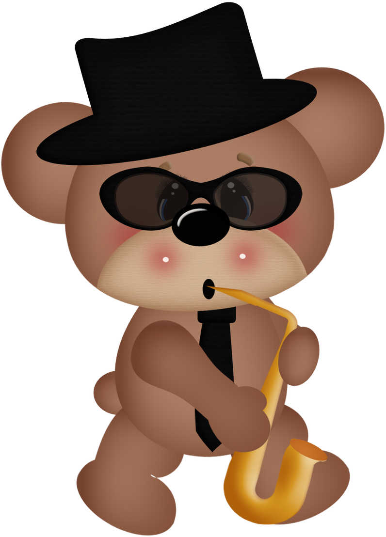 Ursinhos E Ursinhas - Teddy Bear Musician Clipart (900x1108)