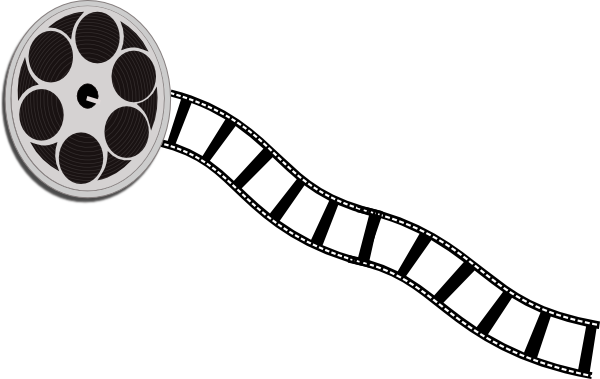 Clipart Of Film, Films And Hollywood - Film Reel Clip Art (600x379)