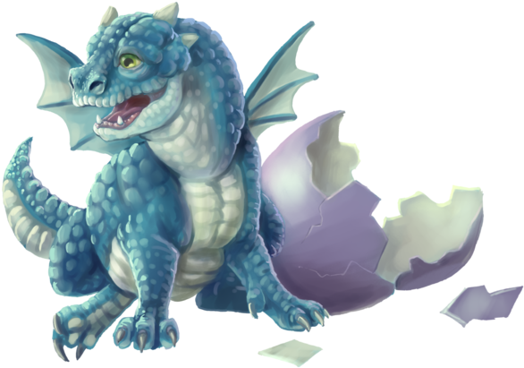 Blue Baby Dragon By Benu-h On Deviantart - Infant (600x445)