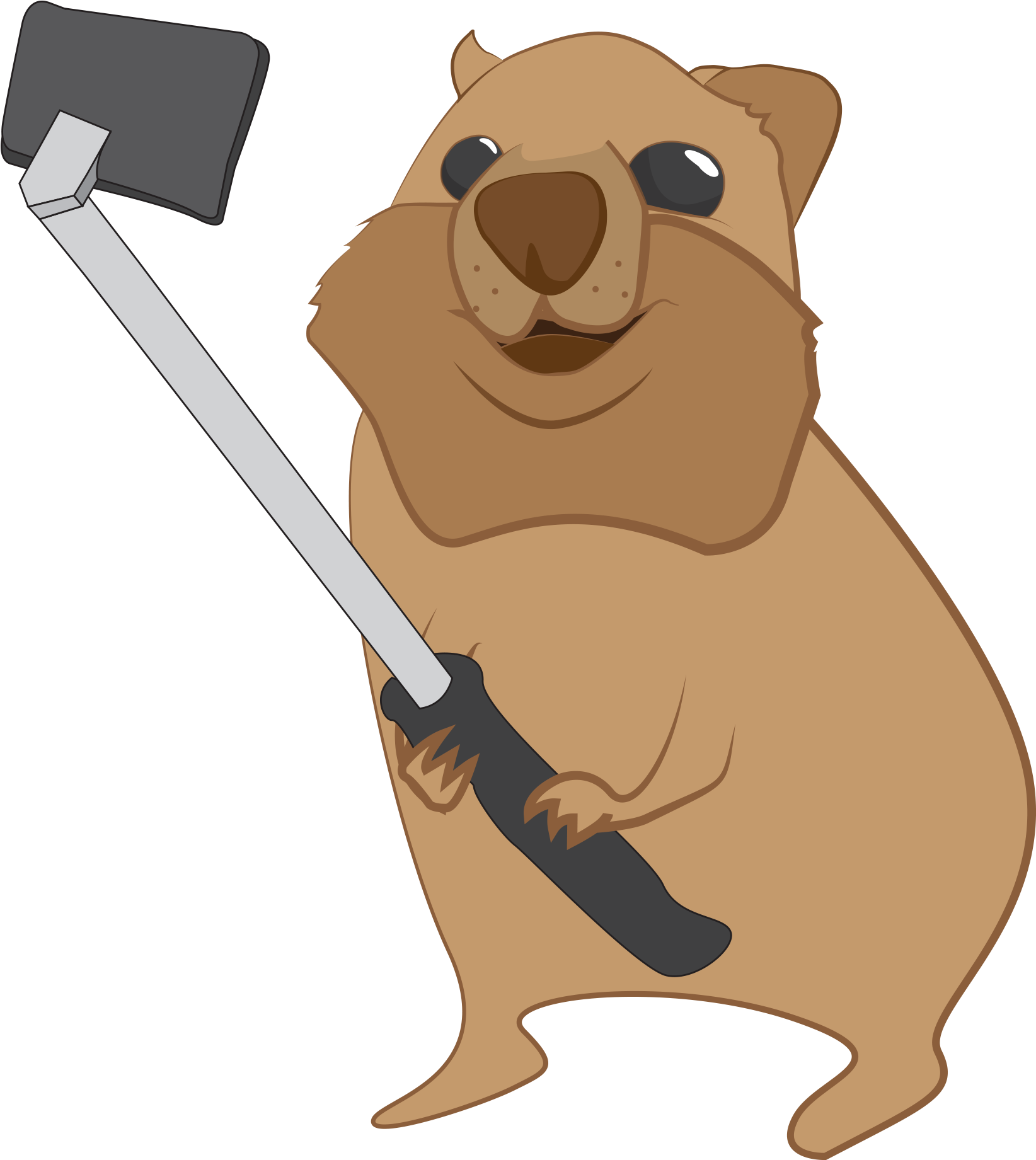 Quokka Clipart Sad - Quokka (1728x2304)