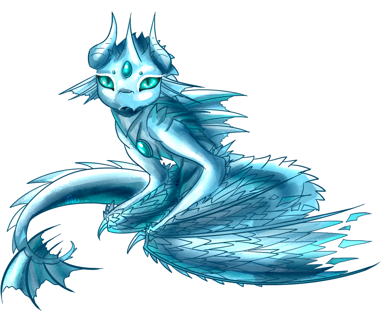 Baby Leviathan By Squishyleviathan Baby Leviathan By - Dragon (1280x1041)