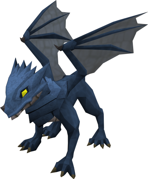 Baby Blue Dragon - Runescape Baby Blue Dragon (499x604)