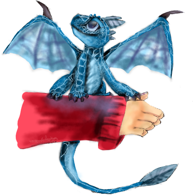 Crystal Dragon Whelp Dragon Whelp Dragonling Baby Dragon - Illustration (768x768)