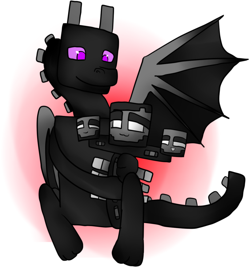 Wither And Enderdragon Friends By Babywitherboo - Wither And Ender Dragon (865x923)