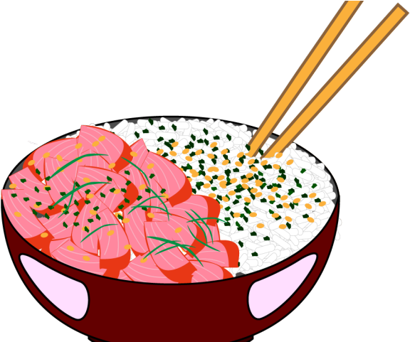 Rice Clipart Sushi Bowl - Poke Bowl Clip Art (640x480)