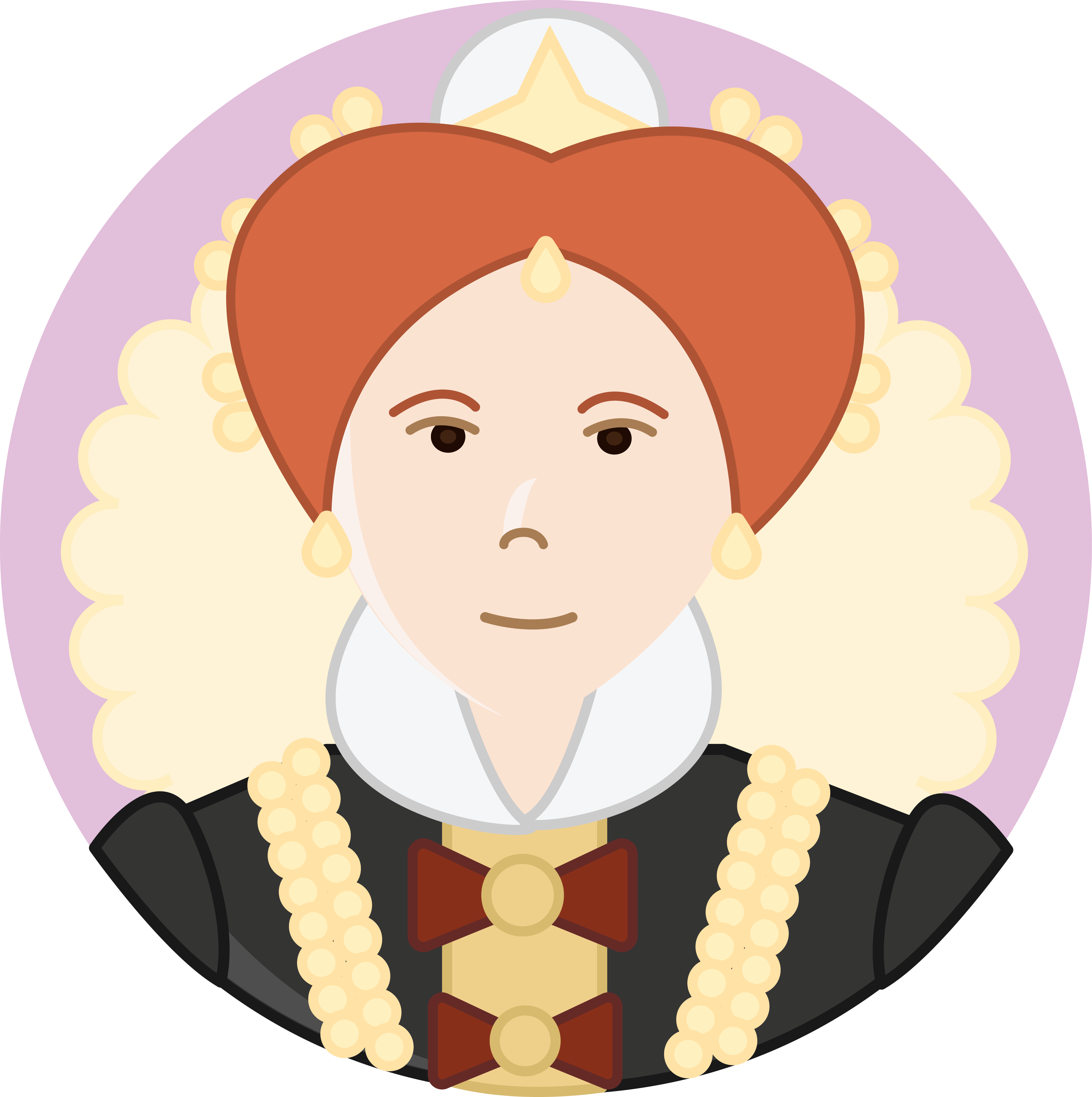 Cartoon Of Elizabeth The First - Cartoon (4488x4510)