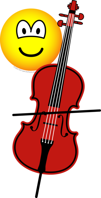 Cello - Orchestra Emoji (324x634)