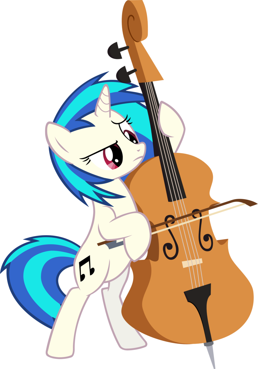 Shinodage, Cello, Dj Pon-3, Safe, Simple Background, - Octavia Pony (900x1290)