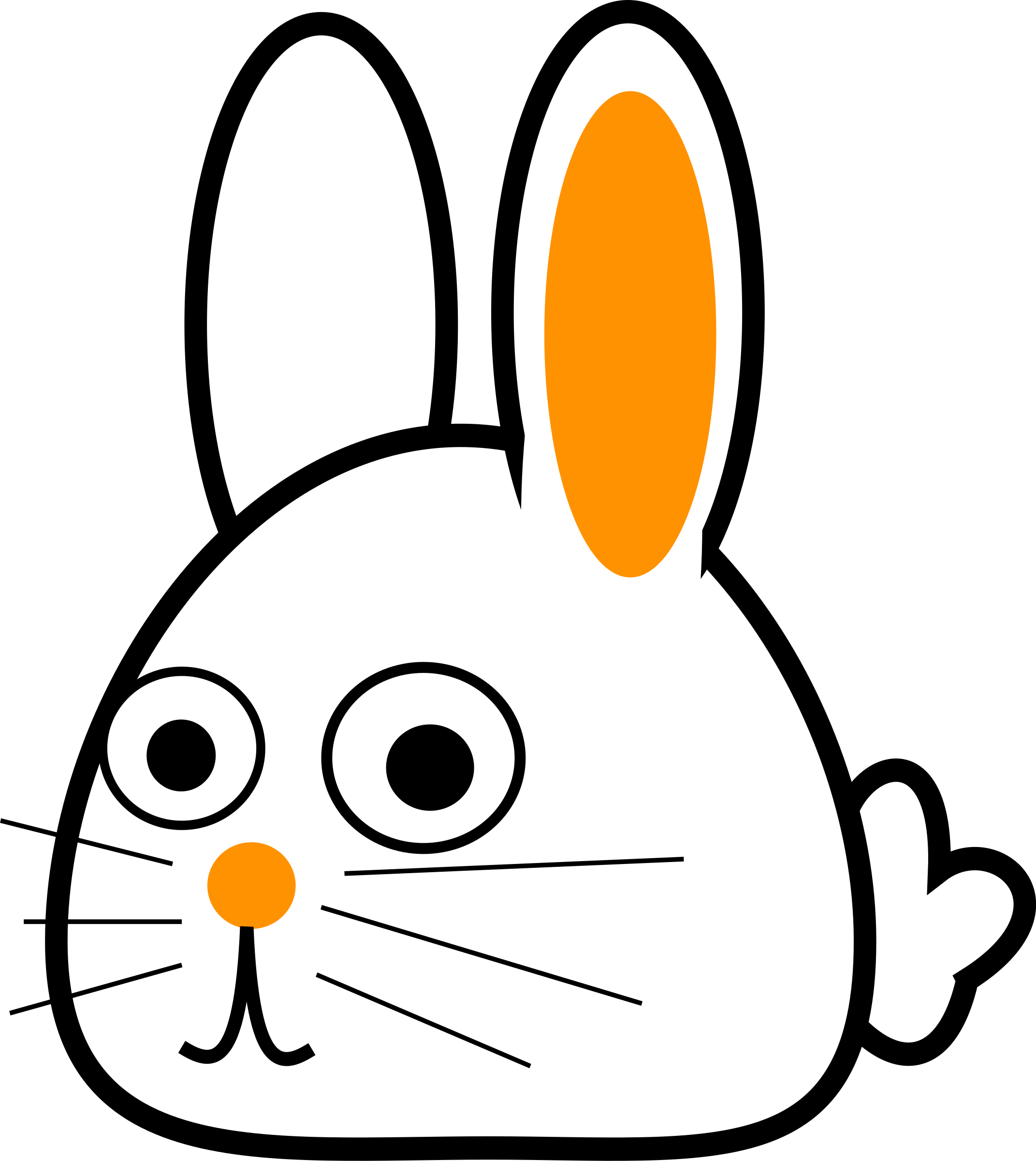 Bunny 1 - Spring Bunny Cartoons (2143x2400)