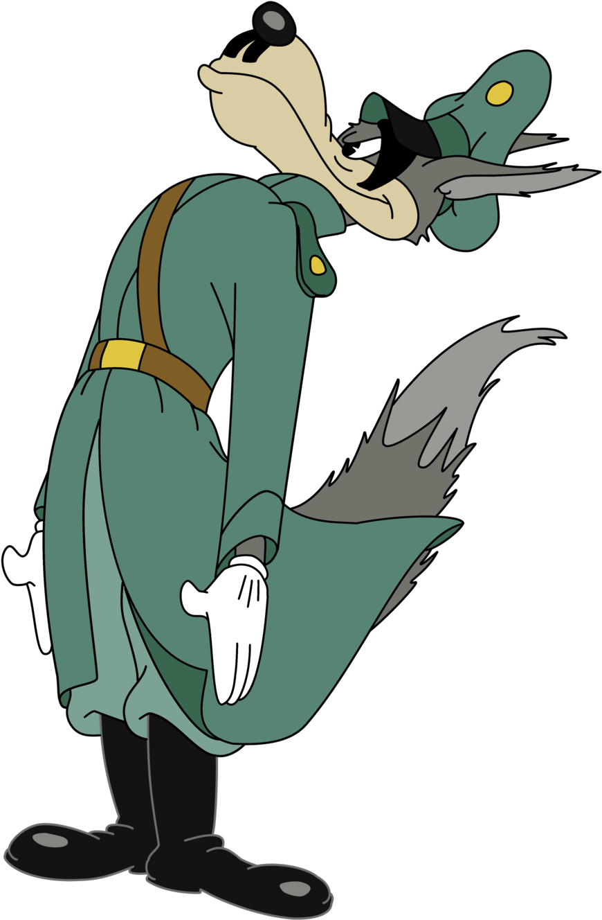 Droopy Animated Cartoon Gray Wolf - Adolf Wolf Tex Avery (900x1342)