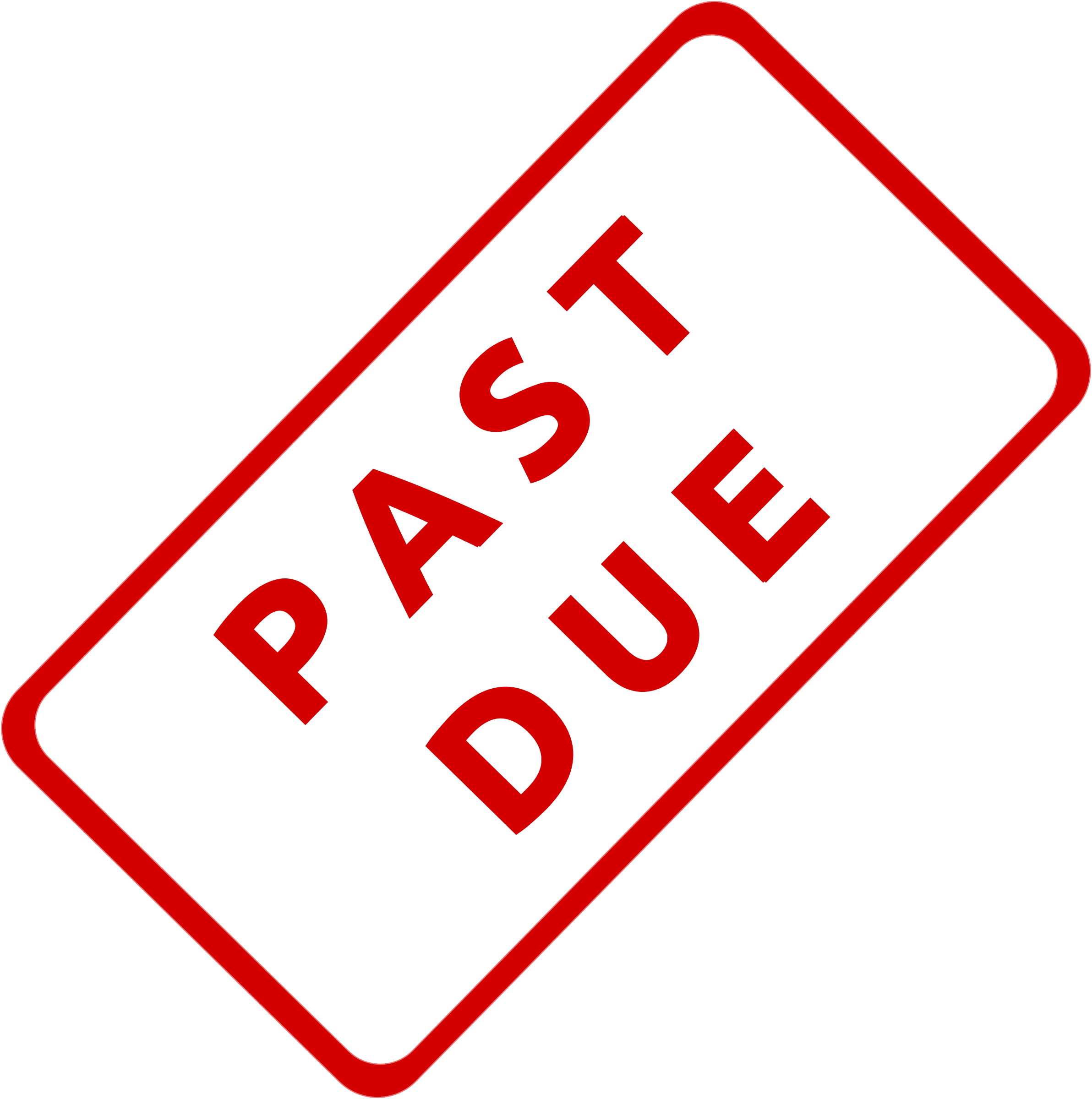 Stamp Clipart Red - Past Due Stamp Png (2384x2400)