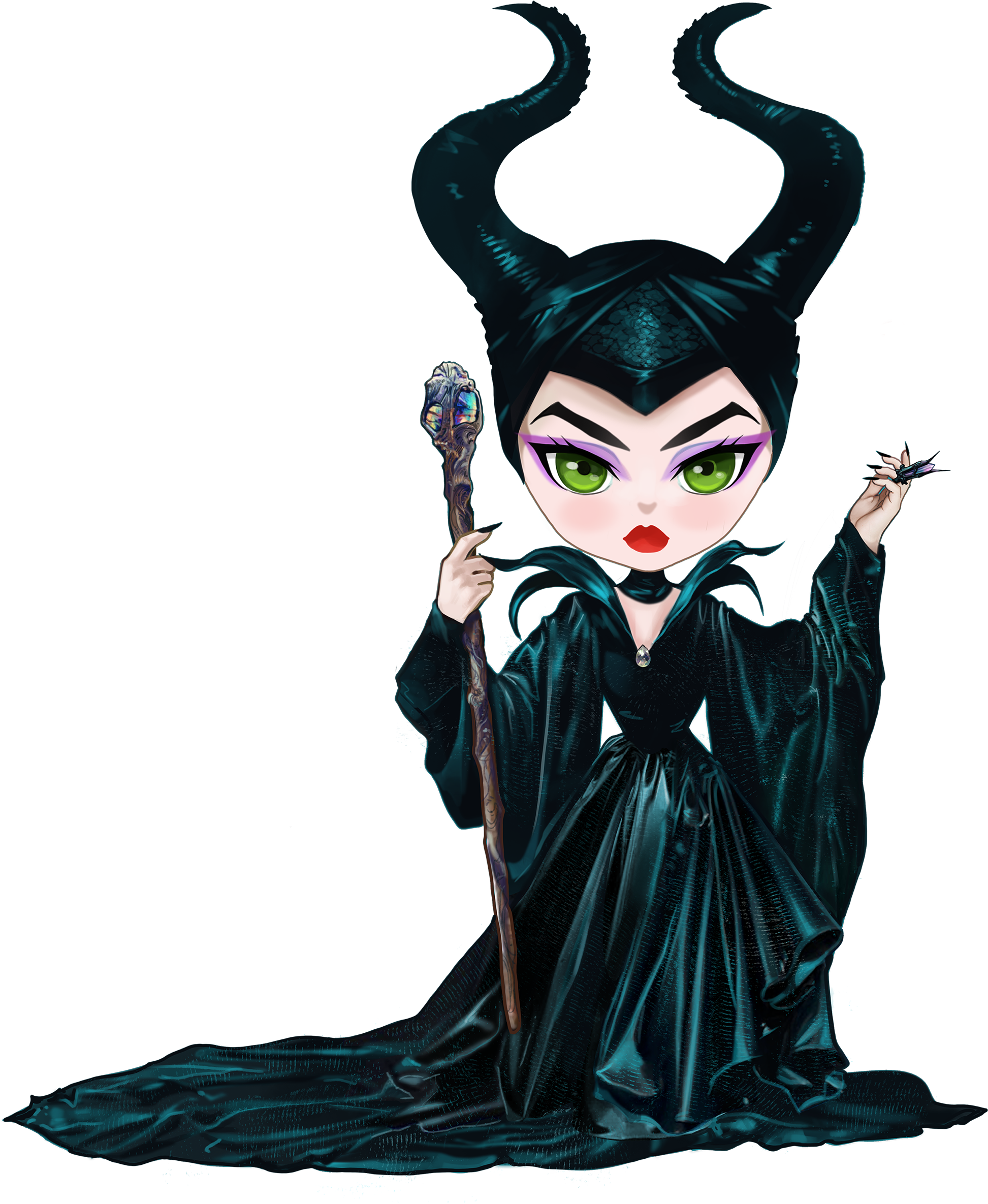 Maleficent Clip Art By Cathpalug On Etsy - Maleficent (2479x2699)