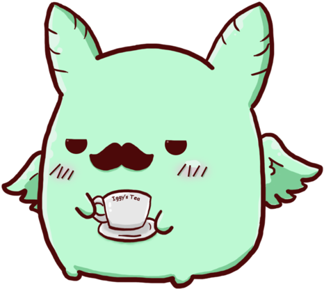 F - A - C - E X Child Reader Hello Mint Bunny By Dina - Flying Mint Bunny Chibi (600x518)