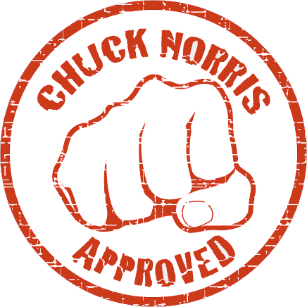 Chuck Norris Approved - Approved By Chuck Norris Gif (436x436)