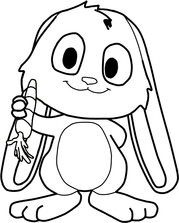 Bunny Snuggle Bunny Template 18 By Schnuffelkuschel - Cute Bunnies Outline Drawings (900x900)