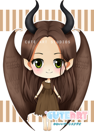 Young Maleficent Chibi By Crowndolls On Deviantart - Maleficent Chibi Cute (360x504)