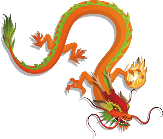 Chinese New Year Chinese Dragon Chinese Calendar - Hd Chinese Dragon Png (553x471)
