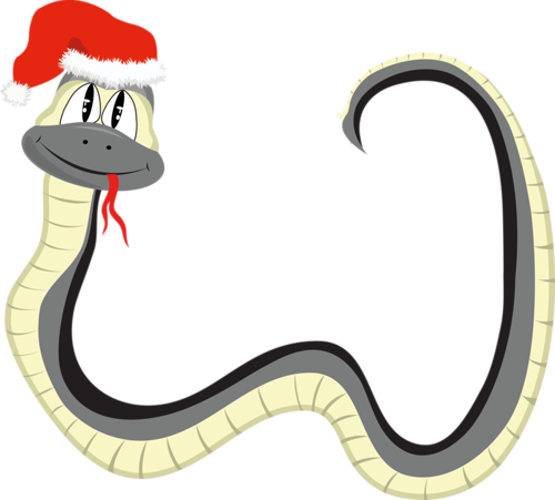 Snake New Year\символ 2013 Года, Змея - Cartoon (500x451)