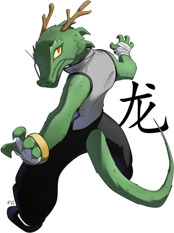 Iron Dragon By Purpleground02 - Chinese Symbol For Dragon (600x791)