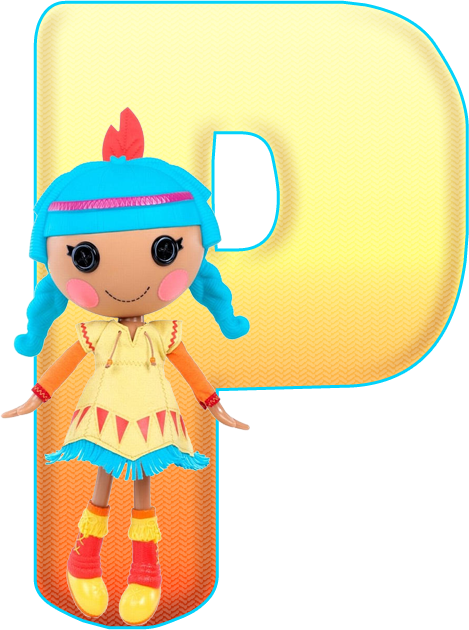 *✿**✿*p *✿**✿*de Alfabeto Decorativo - Feather Tell A Tale Lalaloopsy (469x630)
