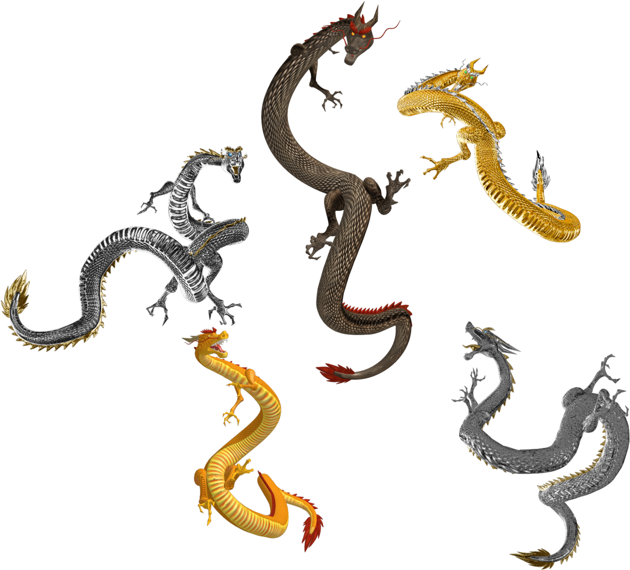 Chinese Dragon By Tokami Fuko Chinese Dragon By Tokami - Chinese Dragon (1280x1187)