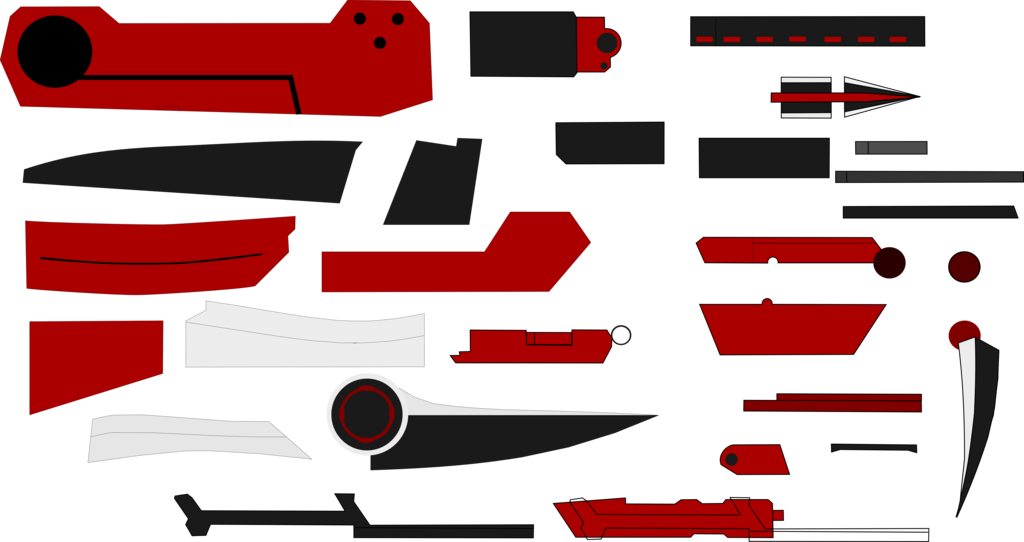 Crescent Rose All Piece By Ted The Anbunymous - Crescent Rose All Piece By Ted The Anbunymous (1024x542)