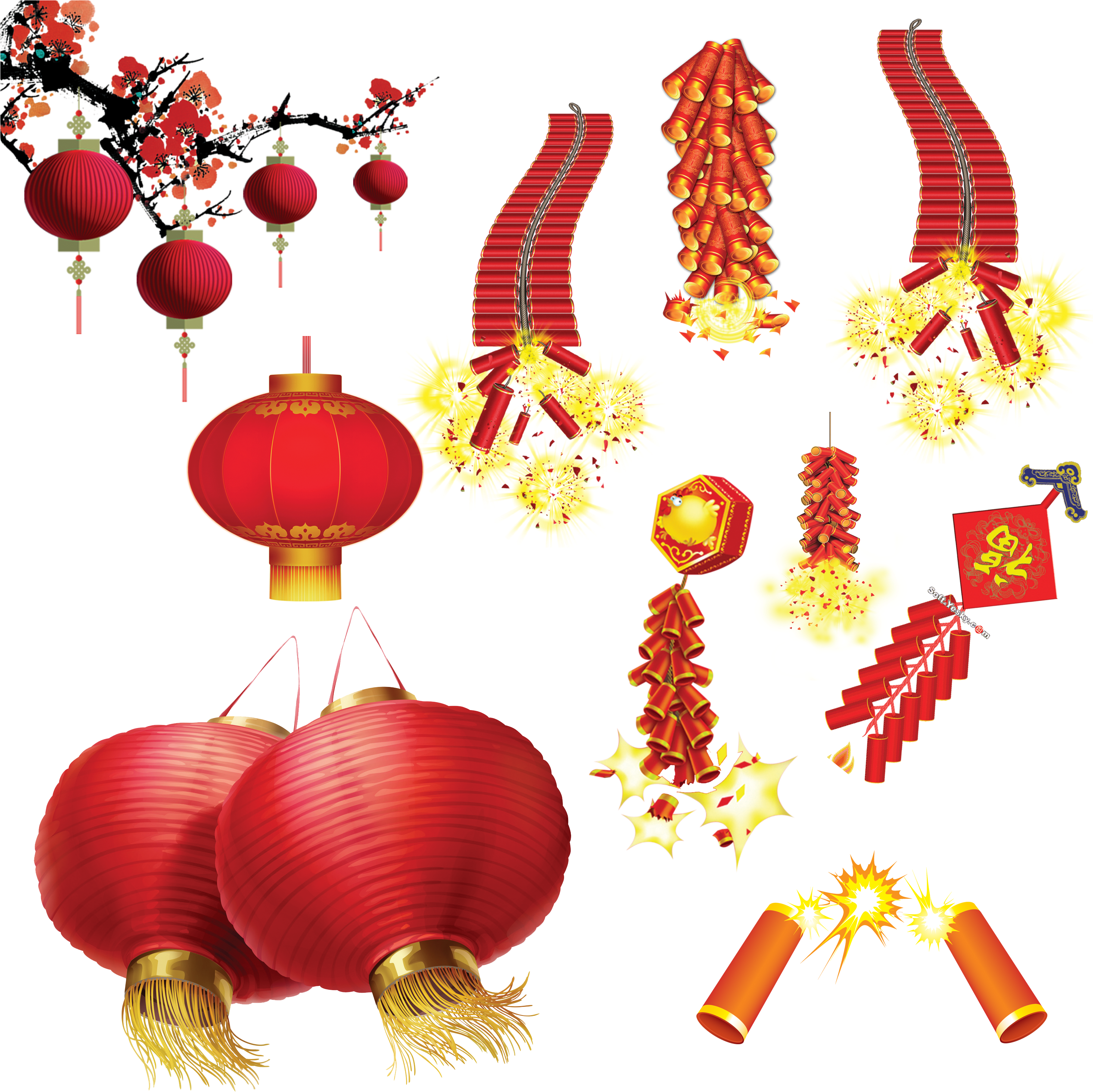 Lantern Festival Firecracker Chinese New Year - Lantern Festival Firecracker Chinese New Year (2953x2953)