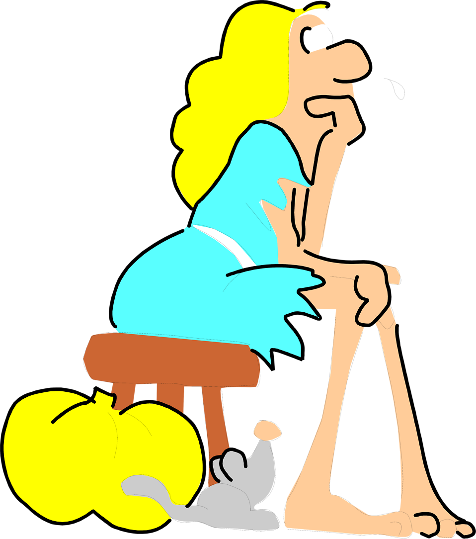 Clip Arts Related To - Woman And Mouse Cartoon (958x1084)