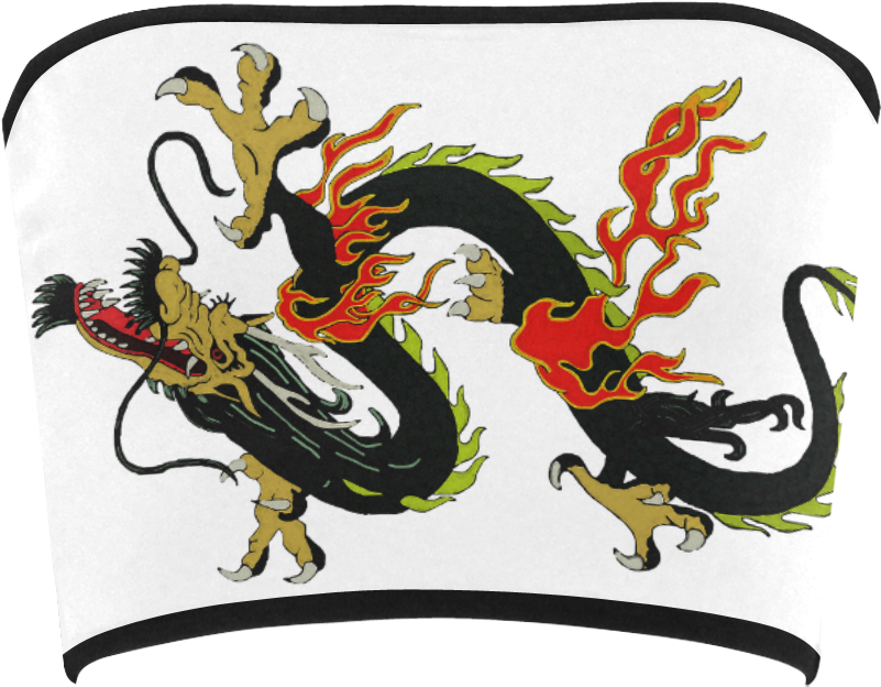 Black Chinese Dragon Tote Bag, Adult Unisex, Natural (1000x1000)