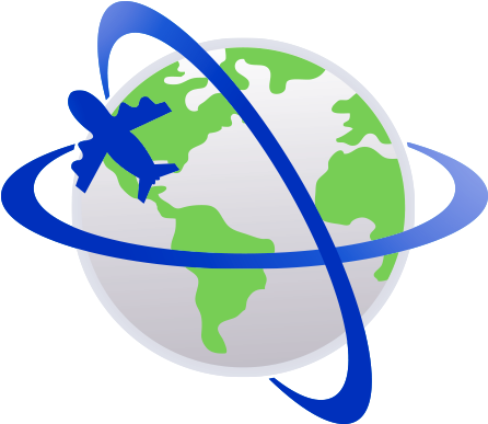 United States Travel Flight Kayak Icon - Unitated States Cartoon On Earth (500x500)