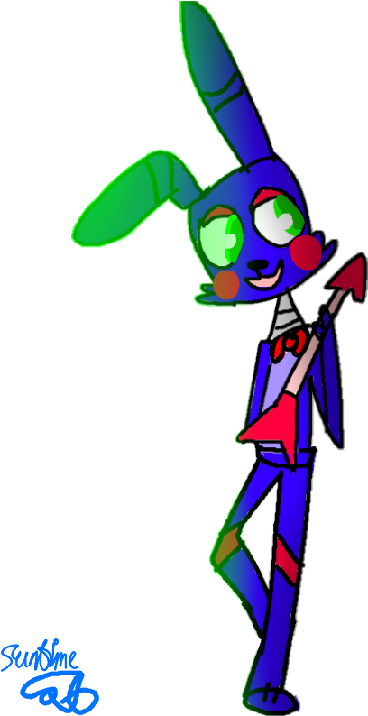 Rockstar Bonnie By Funtimecat87 - Cartoon (620x800)