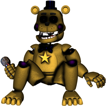 Rockstar Golden Freddy By Y-mmdere - Fnaf Rockstar Golden Freddy (468x430)